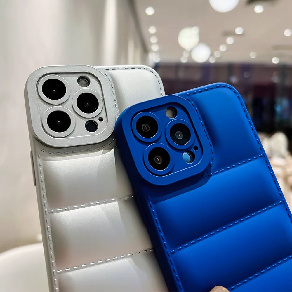 Mobile Phone Case down Jacket Design for Iphone 14 Pro Max