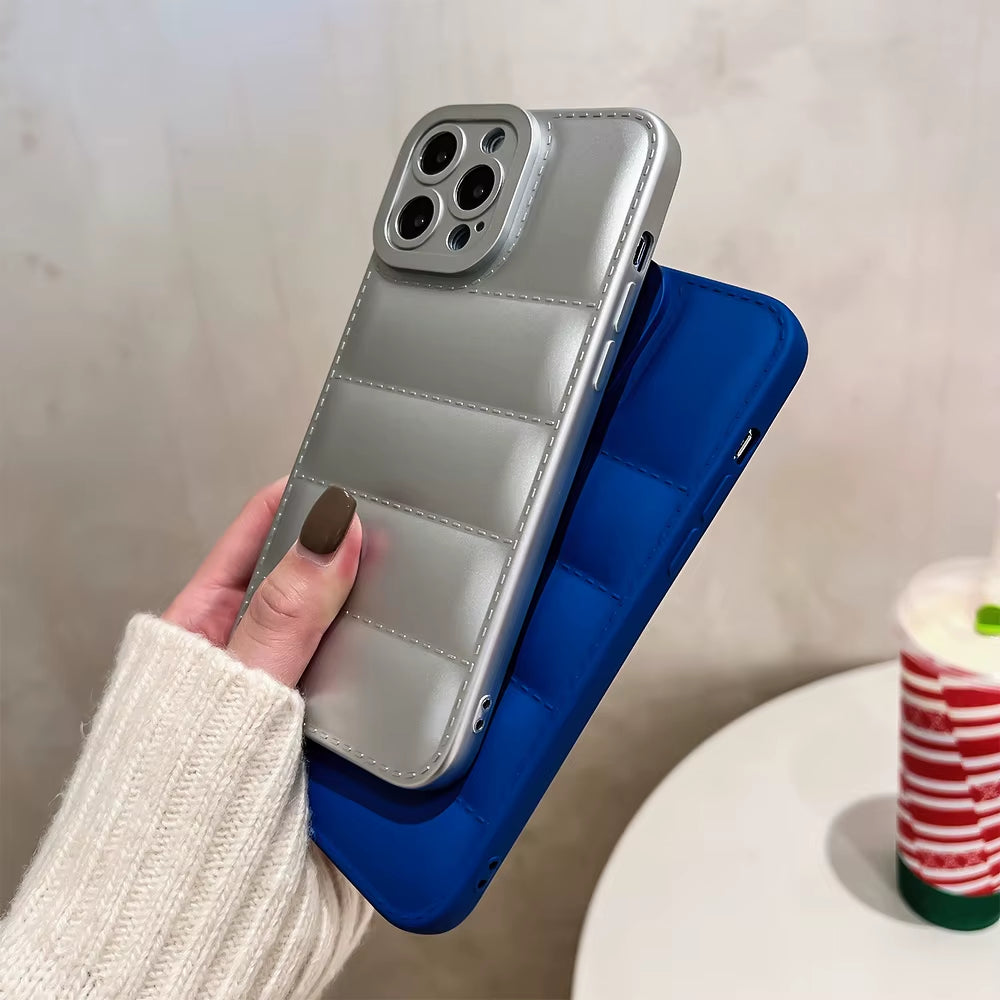 Mobile Phone Case down Jacket Design for Iphone 14 Pro Max