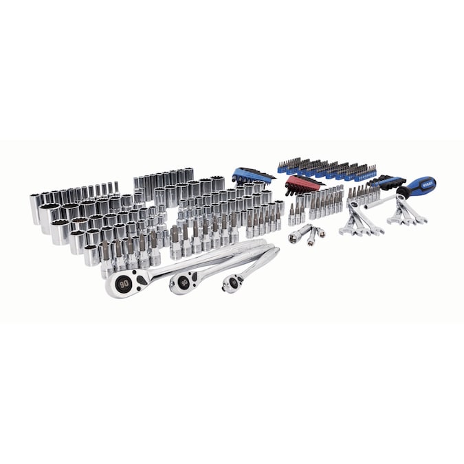 297 -Piece Standard (SAE) and Metric Mechanics Tool Set with Hard Case