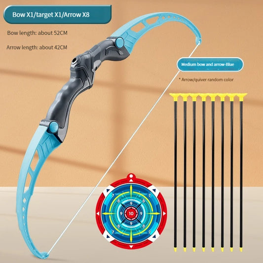  Bow and Arrow Toy Set for Children Archery Practice Recurve Outdoor Sorts Shooting Toy with Target Boys Kids Gifts
