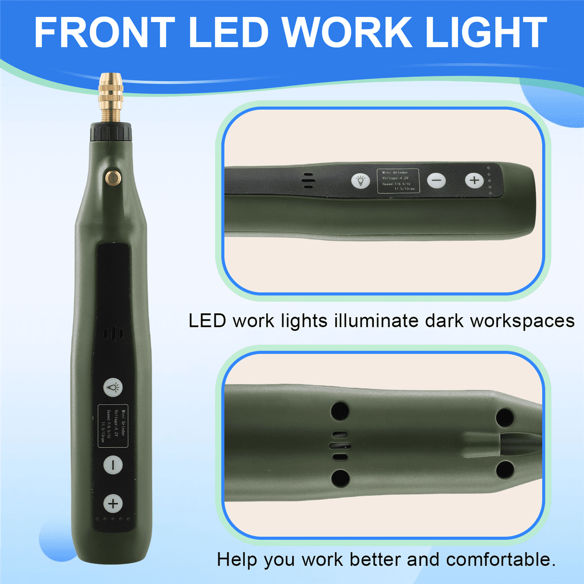 Handheld Electric Grinder Mini Sanding Power Tools Drill Multifunction Polishing Wood Carving