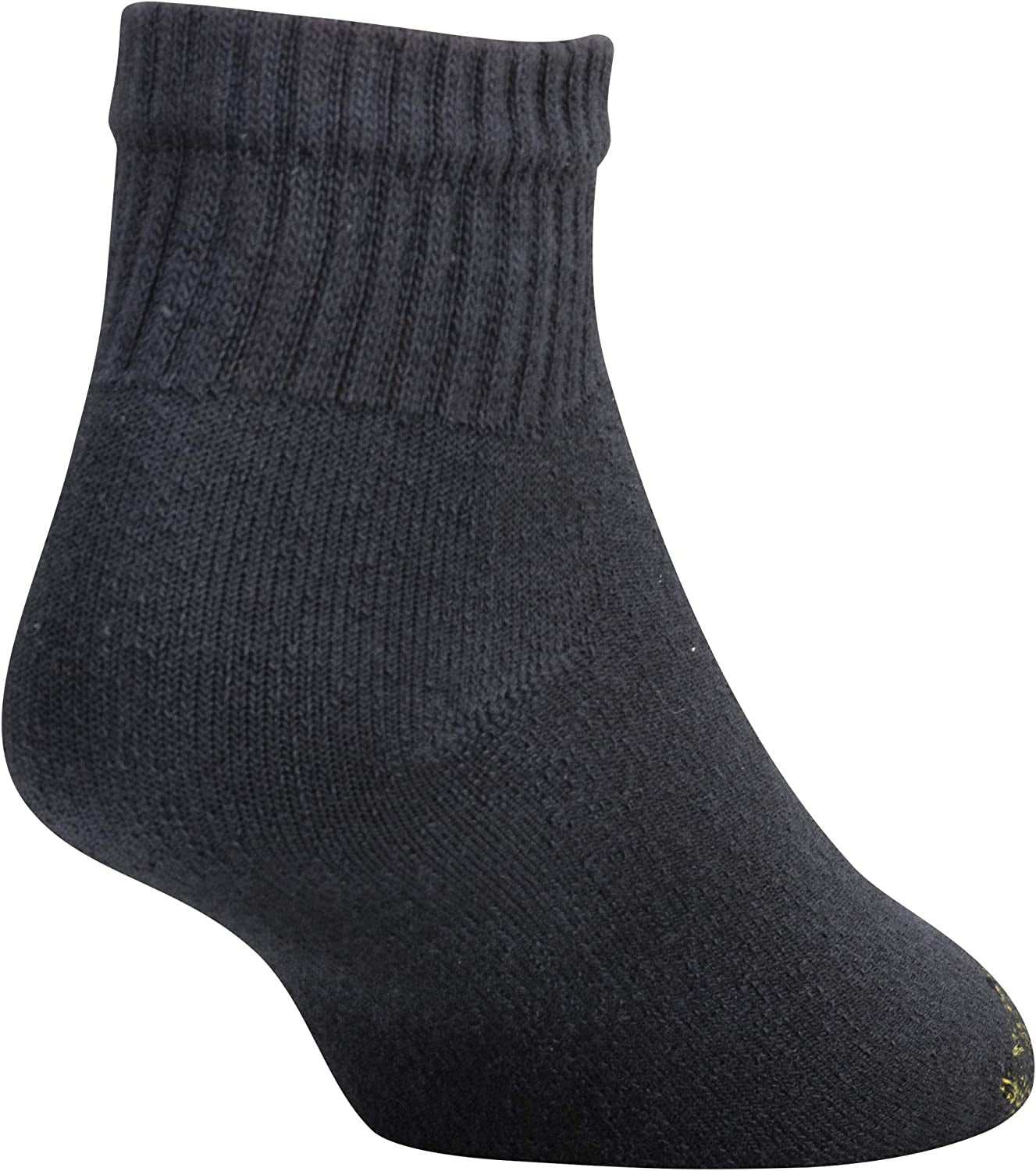 Men'S 656P Cotton Ankle Athletic Socks, Multipairs, Black & White (6-Pairs), X-Large