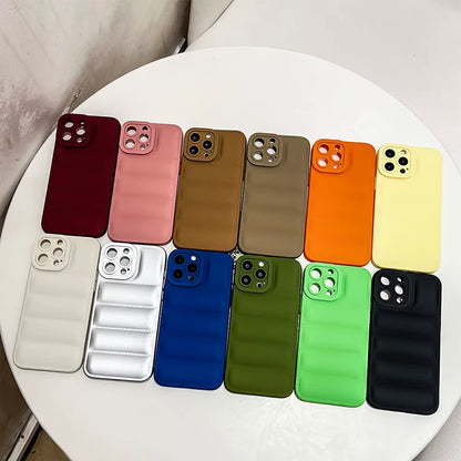 Mobile Phone Case down Jacket Design for Iphone 14 Pro Max