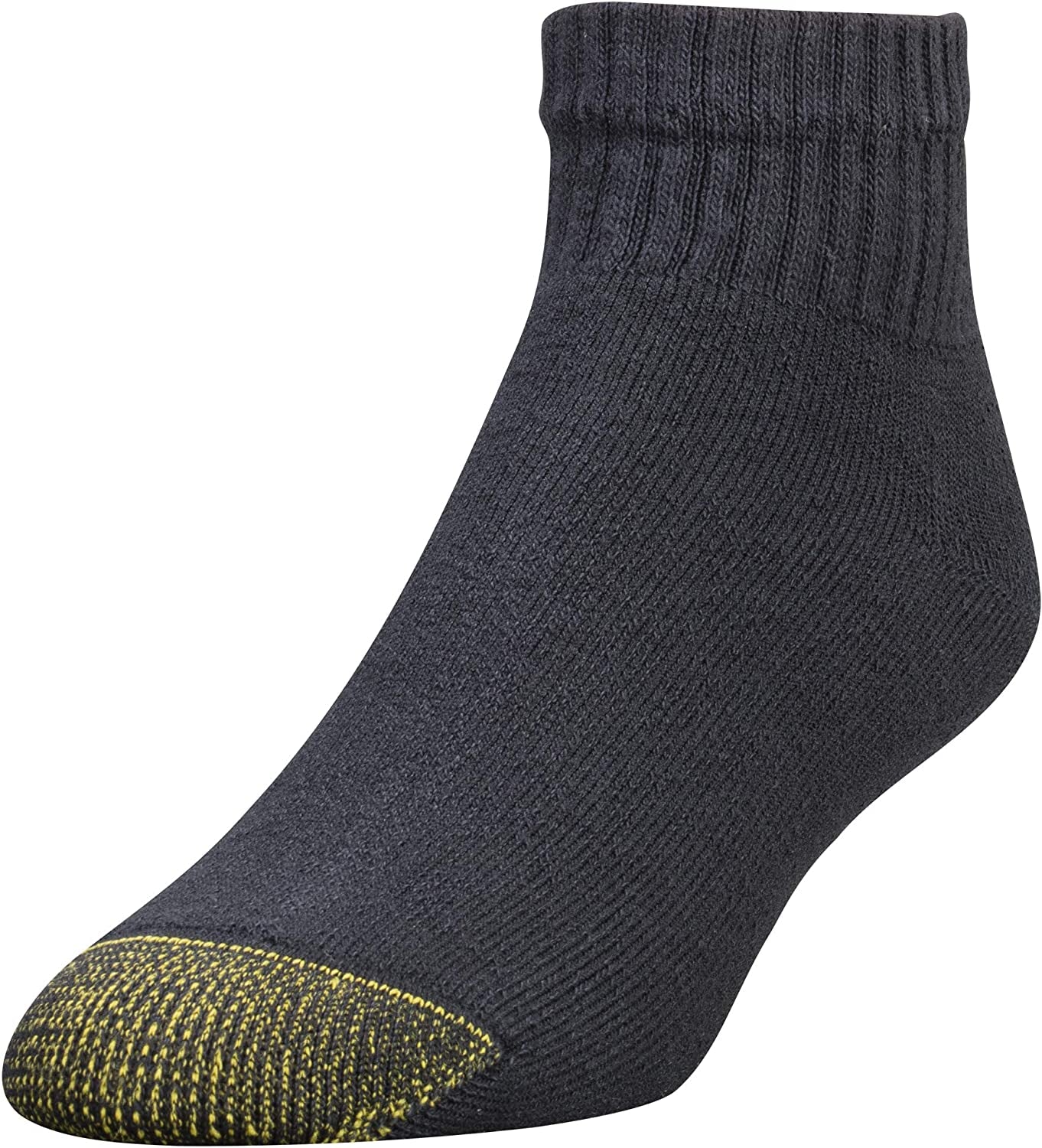 Men'S 656P Cotton Ankle Athletic Socks, Multipairs, Black & White (6-Pairs), X-Large