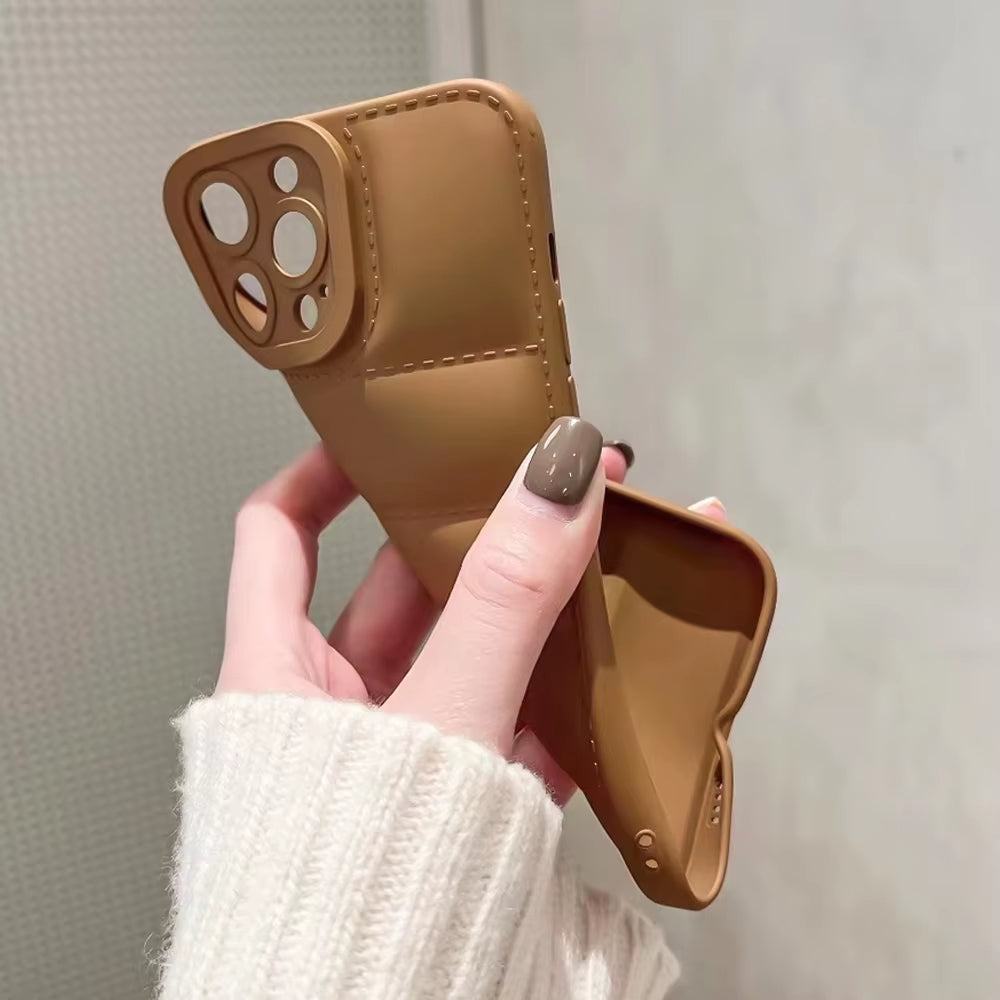  Mobile Phone Case down Jacket Design for Iphone 14 Pro Max