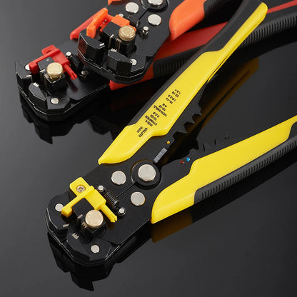 3 in 1 Multi Pliers Self-Adjusting Cable Cutter Crimper Wire Stripper Wire Stripping Plier for 10-24 AWG