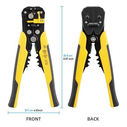 3 in 1 Multi Pliers Self-Adjusting Cable Cutter Crimper Wire Stripper Wire Stripping Plier for 10-24 AWG