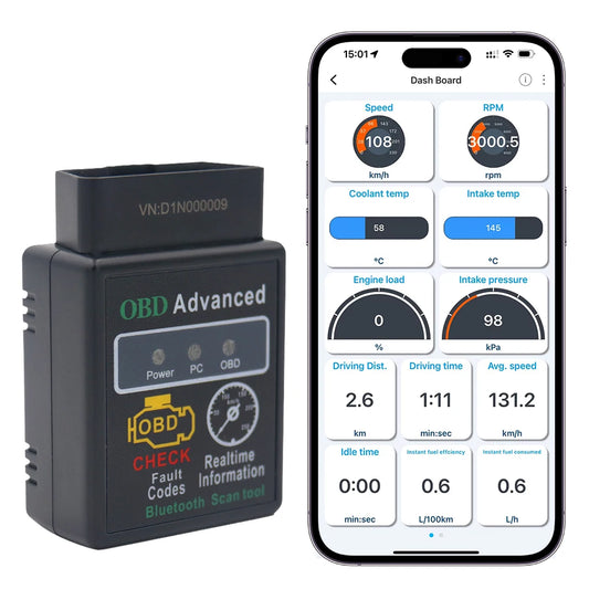 V02H4 Wireless Connection Mini Bluetooth ELM327 V2.1 V1.5 Auto OBD Scanner Code Reader Tool Car Diagnostic Tool Super ELM 327