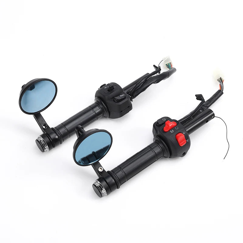 Motorcycle Led Modified Turn Signal Hand Handle Light Mountain Bike Handle Light Signal Light Cross-Border Exclusive