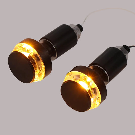 Motorcycle Led Modified Turn Signal Hand Handle Light Mountain Bike Handle Light Signal Light Cross-Border Exclusive