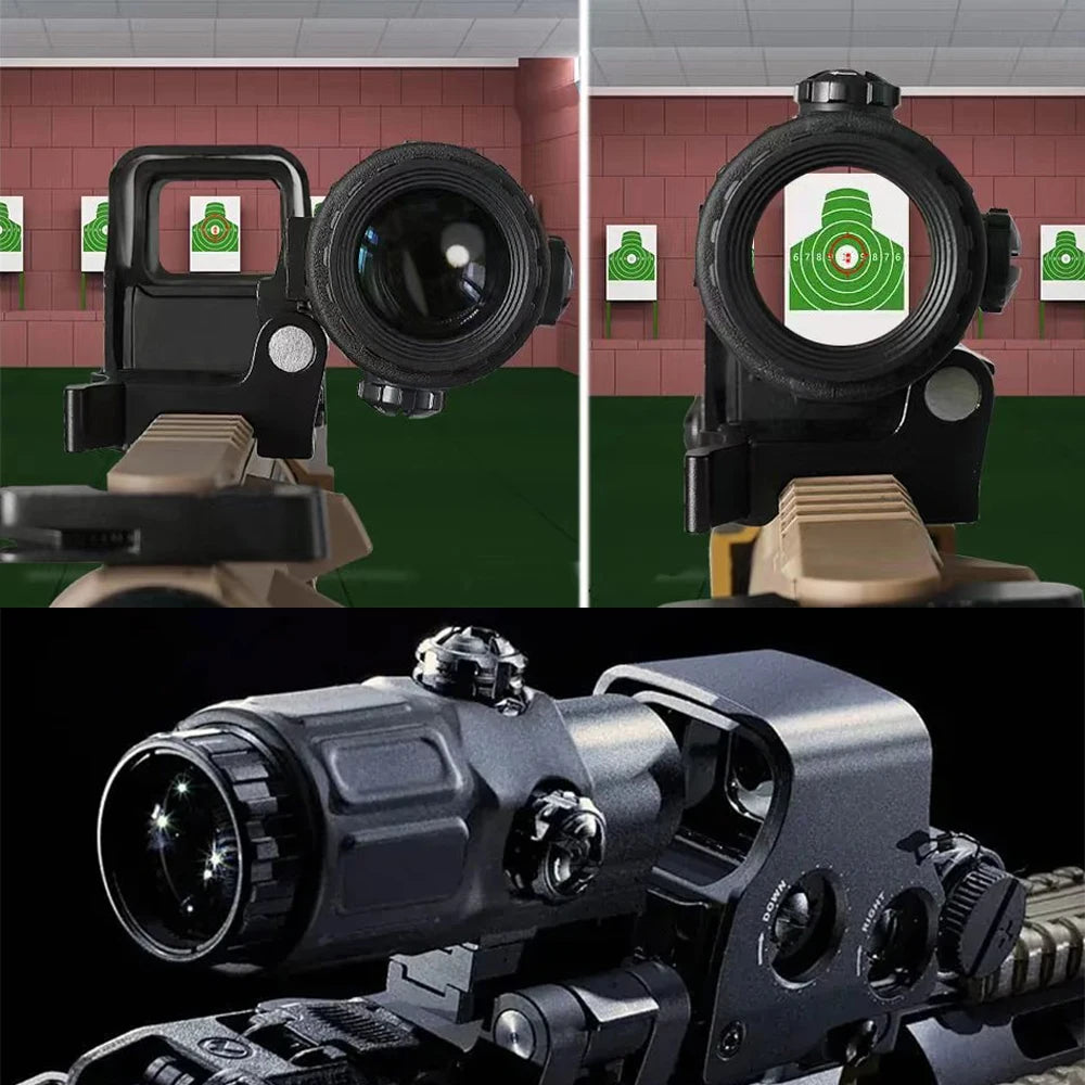 Holographic Collimator Sight 558+G33/G45 Red Dot Optic Sight Tactical Hunting Gear W/20Mm Rail Mounts&Quick Detach Lever