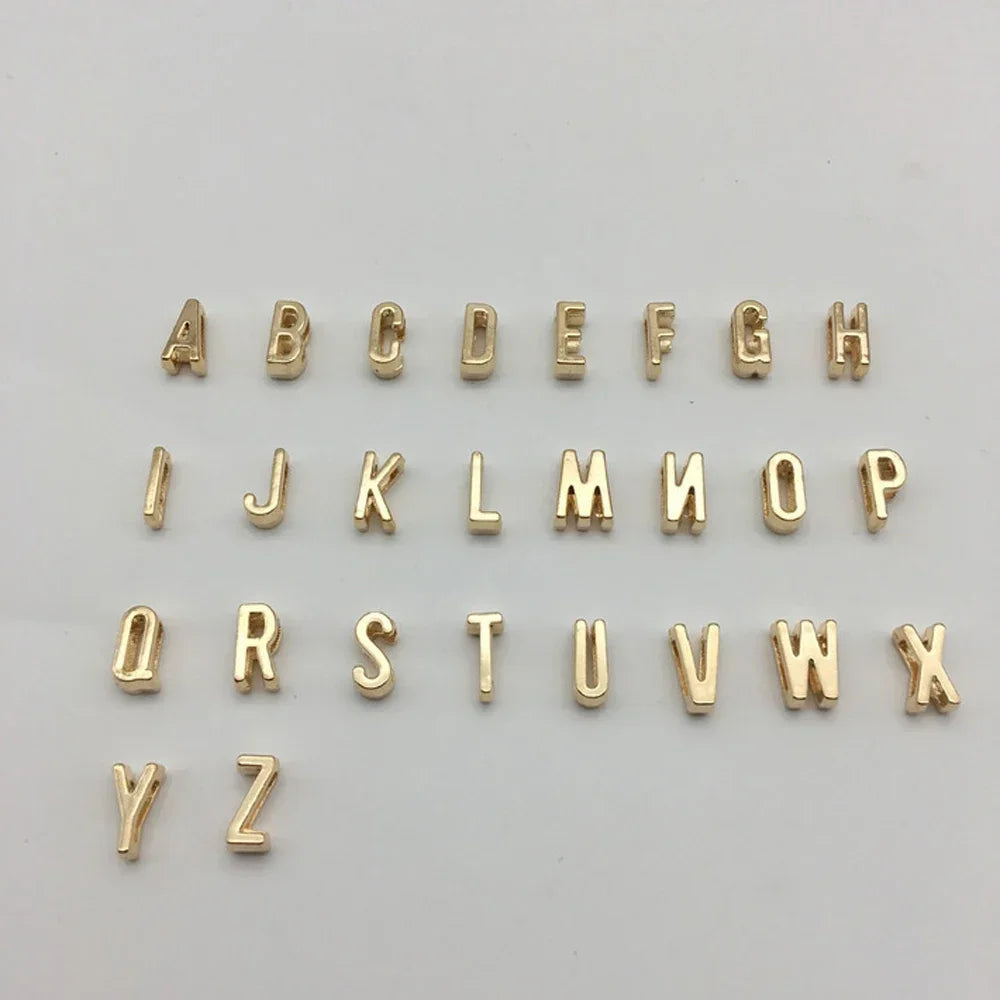 New Arrival Fashion Tiny Initial Necklace Gold Silver Color Cut Letters Single Name Choker for Women Pendant