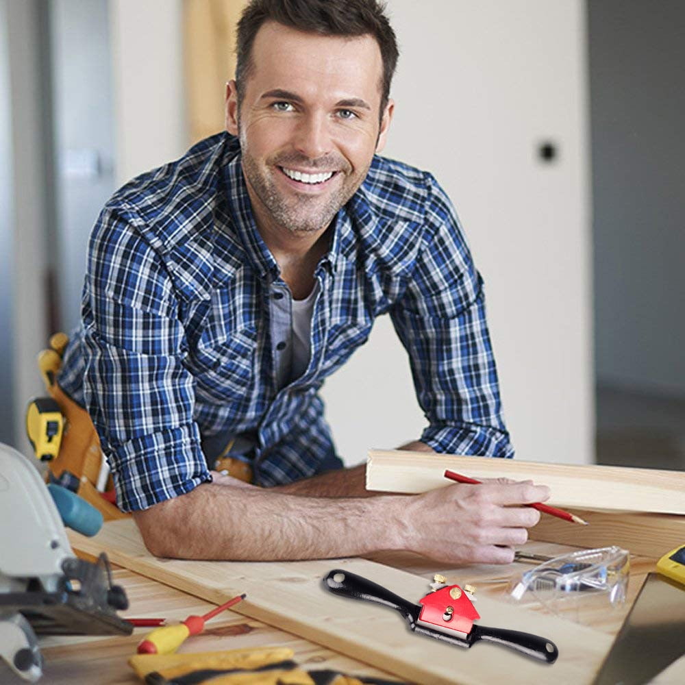 1X Planing Tool,Trimming Planer Woodworking Tools,│Hand Planes│Metal│,Woodworking Planer Carpenter Tool Adjustable Spoke Shave Deburring Tool