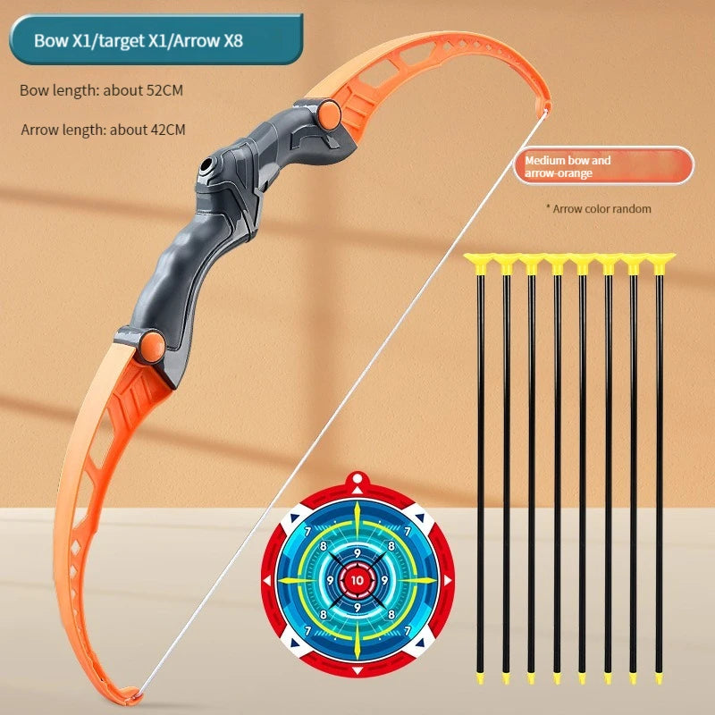  Bow and Arrow Toy Set for Children Archery Practice Recurve Outdoor Sorts Shooting Toy with Target Boys Kids Gifts